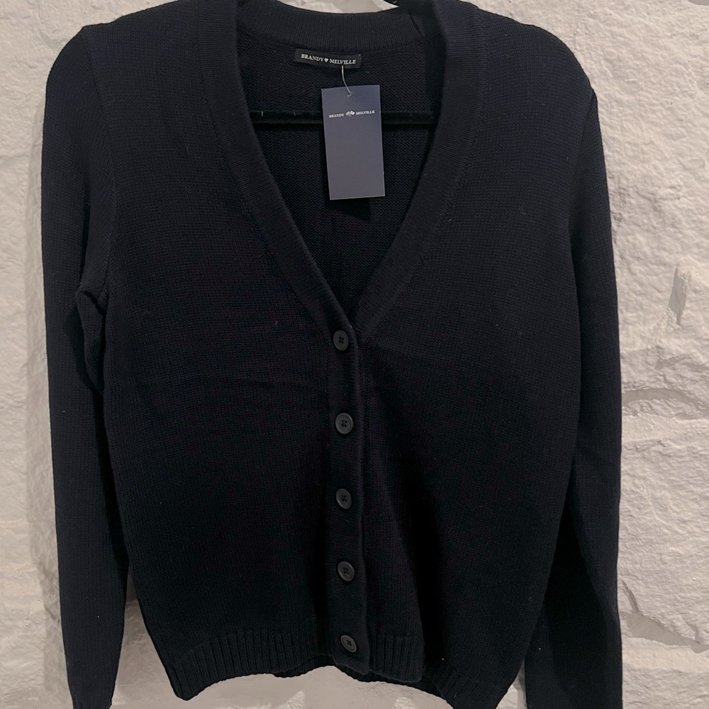 Brandy Melville Classic Navy Button Cardigan. Brand New with Tags.